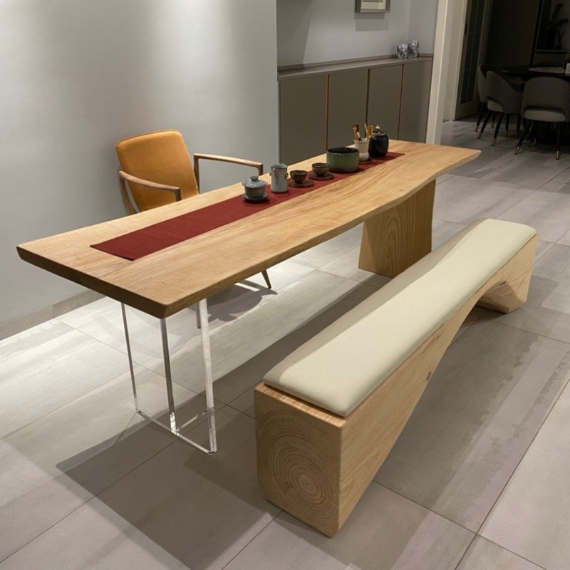 Bedroom Furniture - Noordse massief houten acryl zwevende tafel