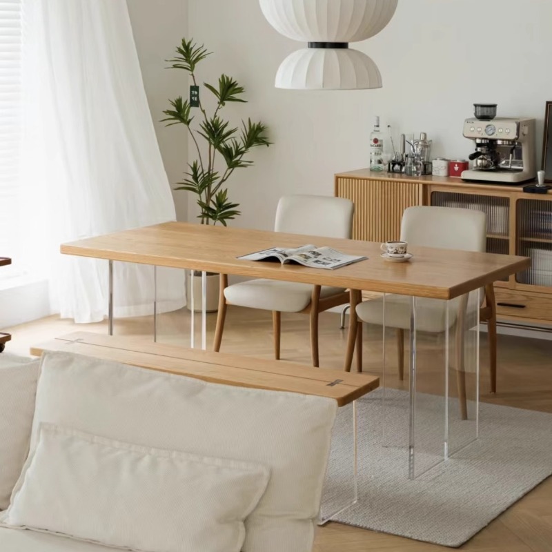 Bedroom Furniture - Italiaanse zwevende tafel van massief acrylhout
