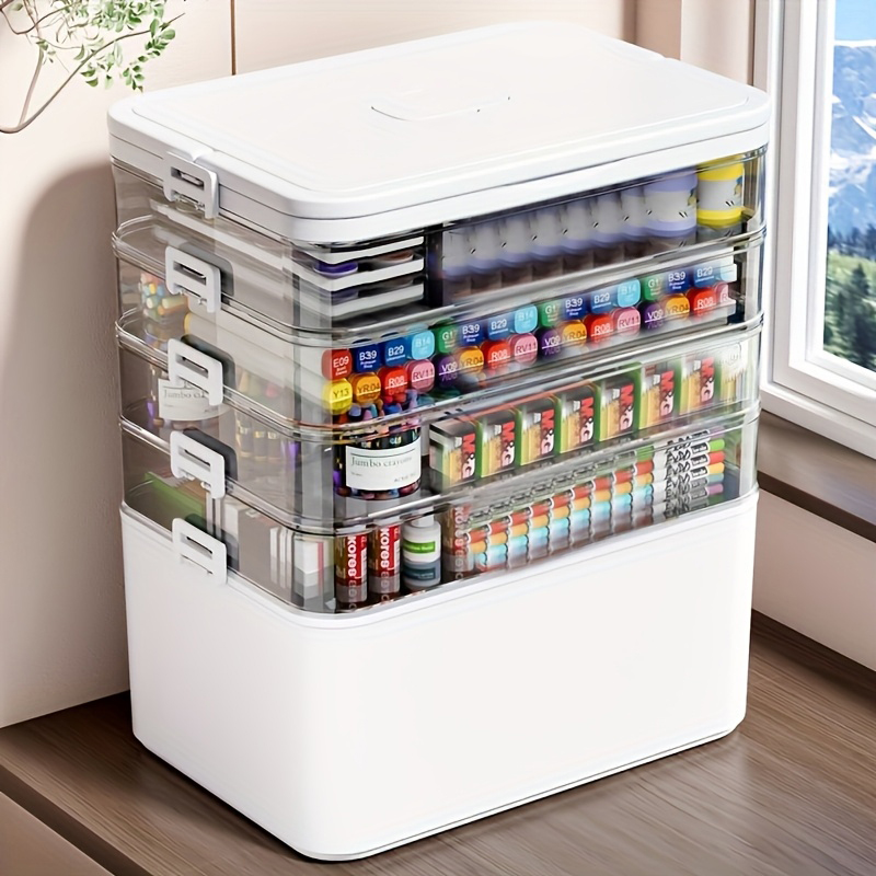 Bedroom Furniture - Multifunctionele meerlaagse opbergbox met handvat, grote/extra
