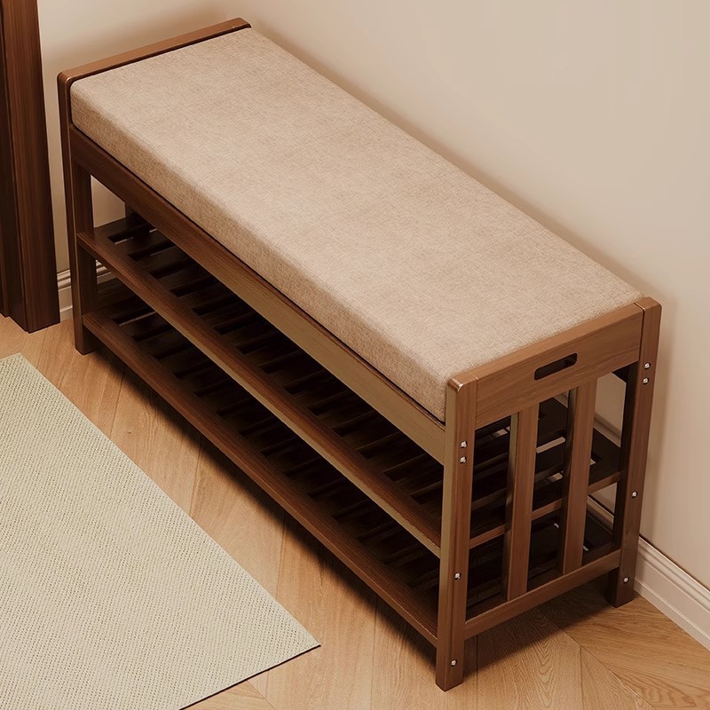 Shoe Rack Cabinet Narrow Entryway - Schoenenrek Ingang Schoenenkast Bankje Gevoerde zitting