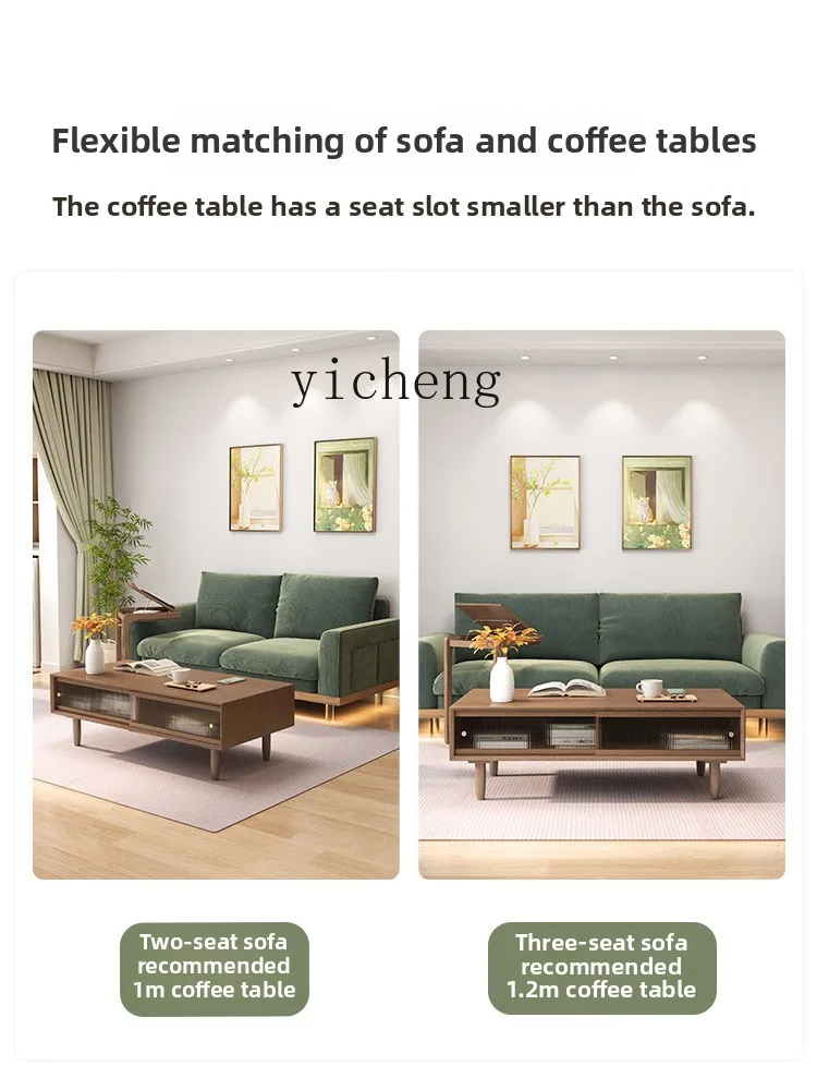 Tables - X5-18 massief houten salontafel tv-meubel combinatie