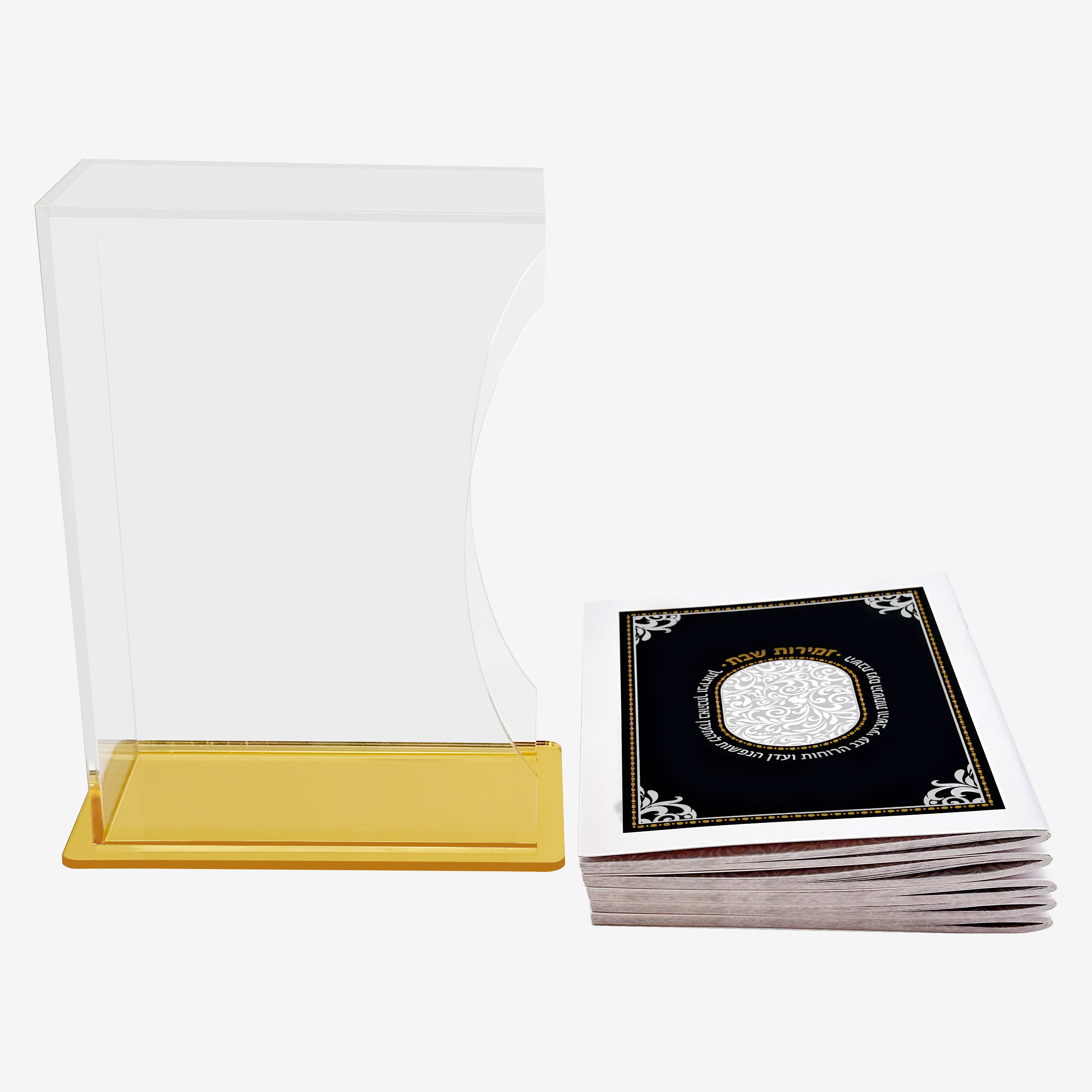Storage - Judaica Acryl Zemirot Box met 6