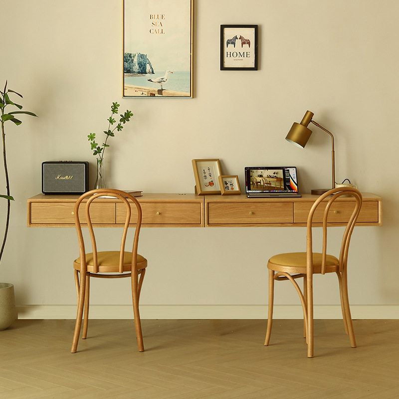 Bedroom Furniture - Nordic Designer zwevend bureau massief houten