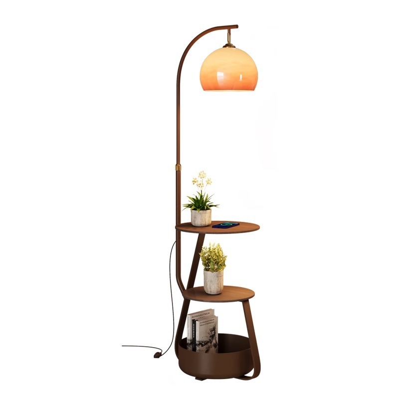 Sofas - Vloerlamp, antiek nachtkastje voor de slaapkamer,