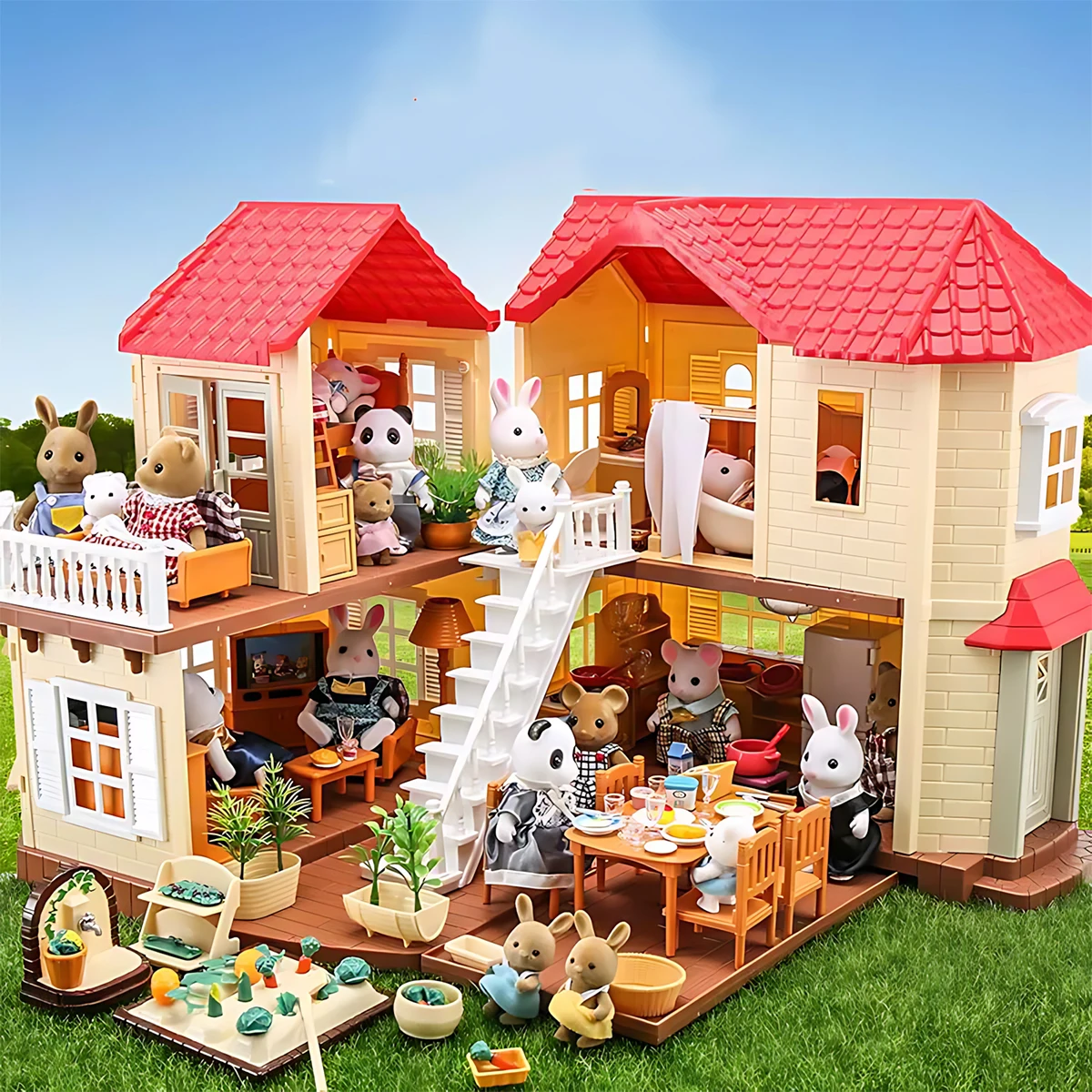 Bedroom Furniture - Miniatuurmeubilair 1:12 Poppenhuis Keuken Woonkamer Slaapkamer