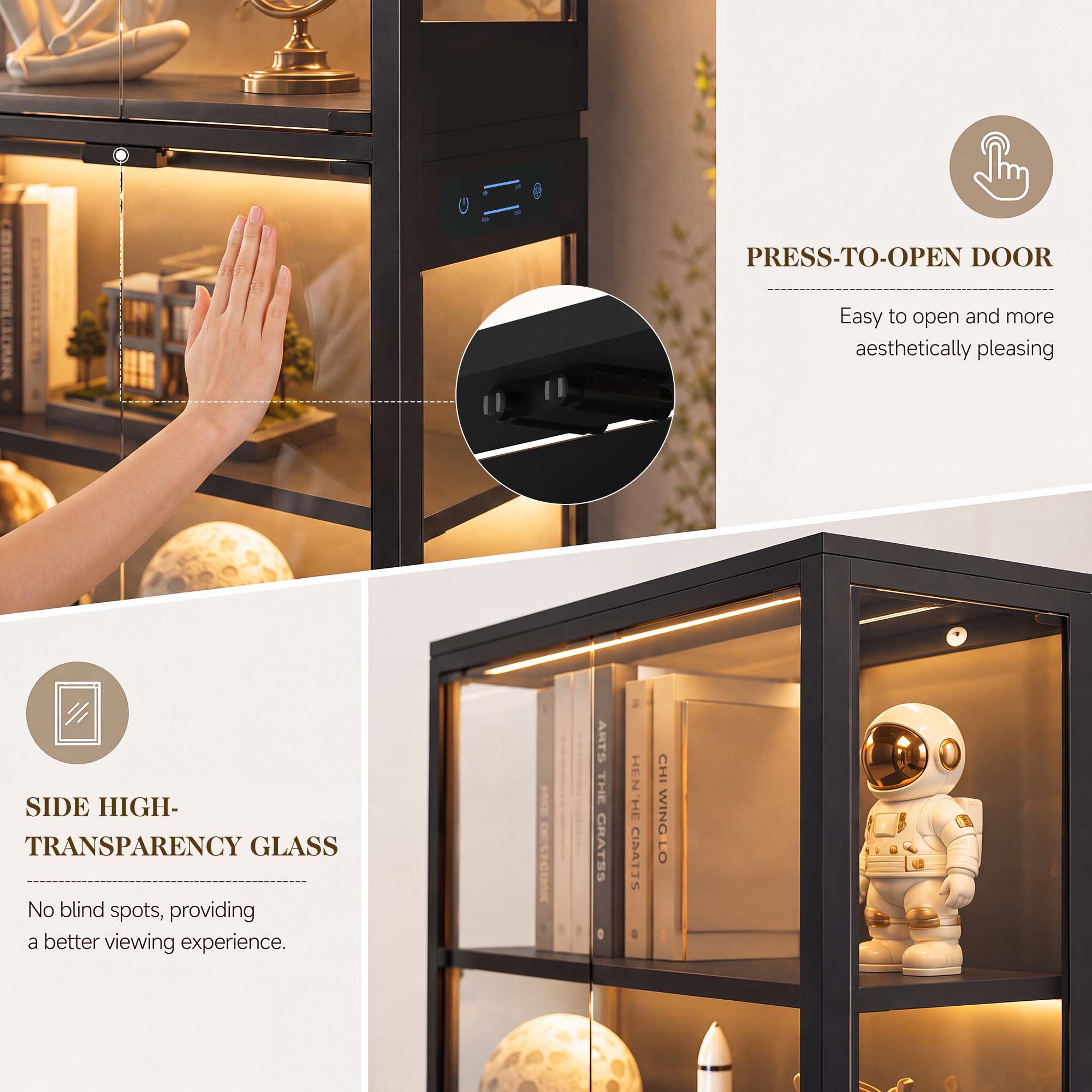 TCGBKAF 5-laags vitrinekast me - Storage recensie en prijs