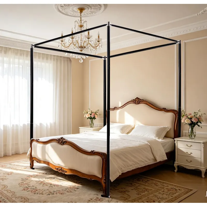 Roestvrijstalen hemelbedframe, - Canopy Bed Frame Metal Queen recensie en prijs