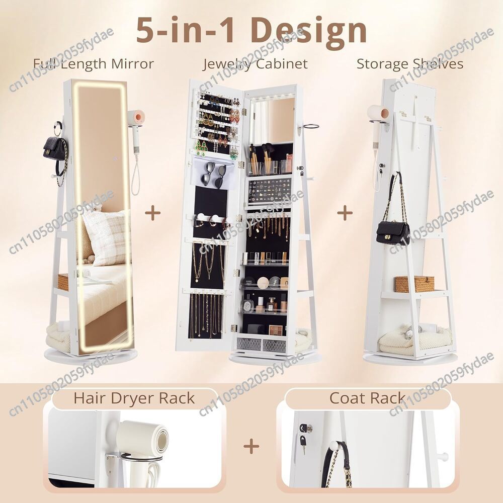 Spiegeljuwelendoos staand, 360 - Full Length Mirror Jewelry Armoire recensie en prijs