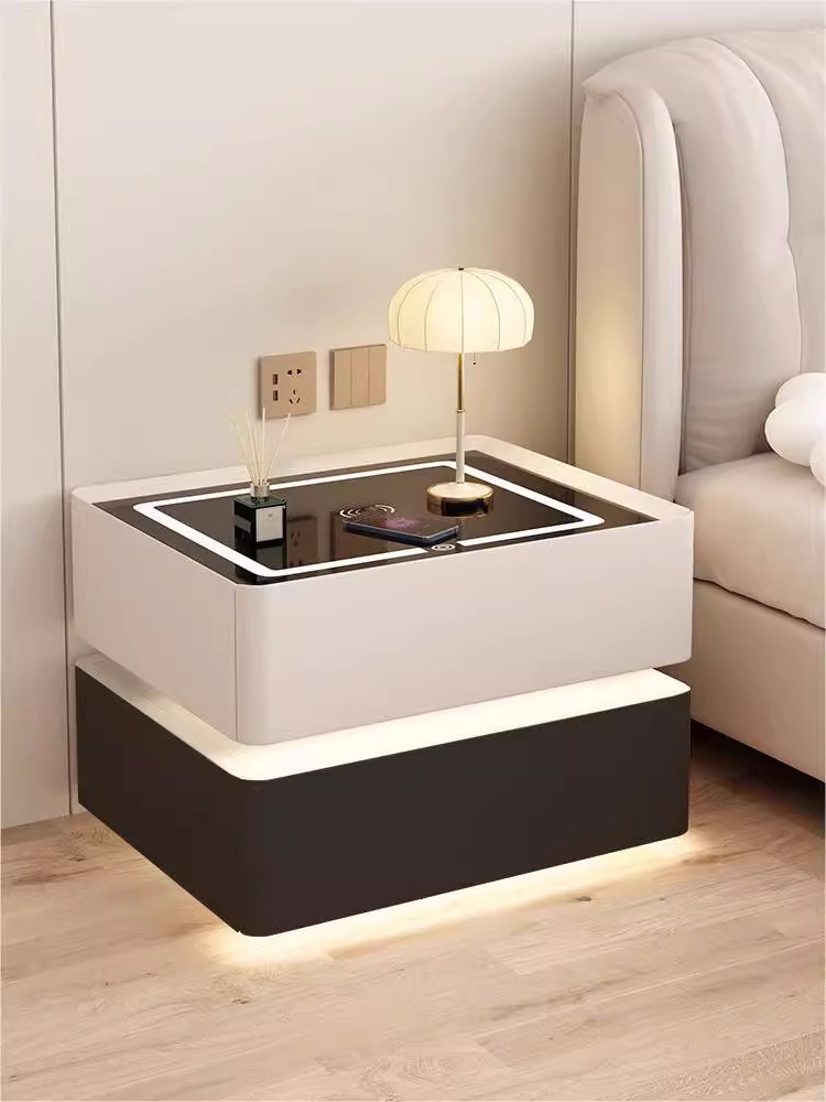 Massief houten slim nachtkastj - Solid Wood Nightstand 2 Drawers recensie en prijs