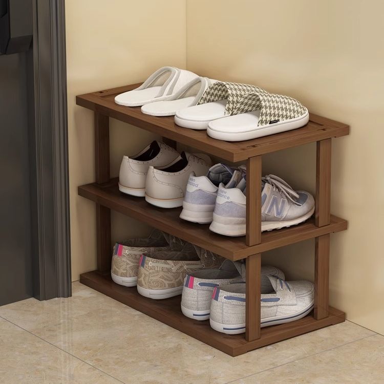 Schoenenrek in theekleur voor  - Shoe Rack Cabinet Narrow Entryway recensie en prijs