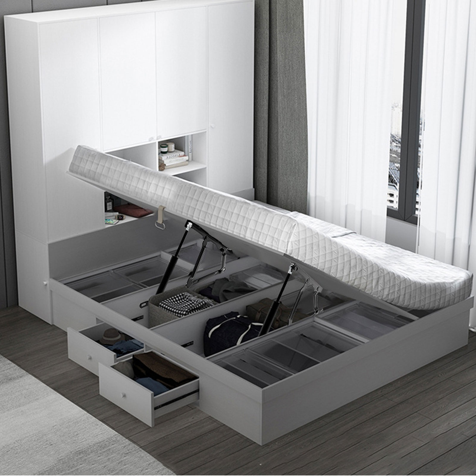 2 Stuks Bed Lift Mechanisme Hy - Gas Lift Storage Bed Hydraulic recensie en prijs