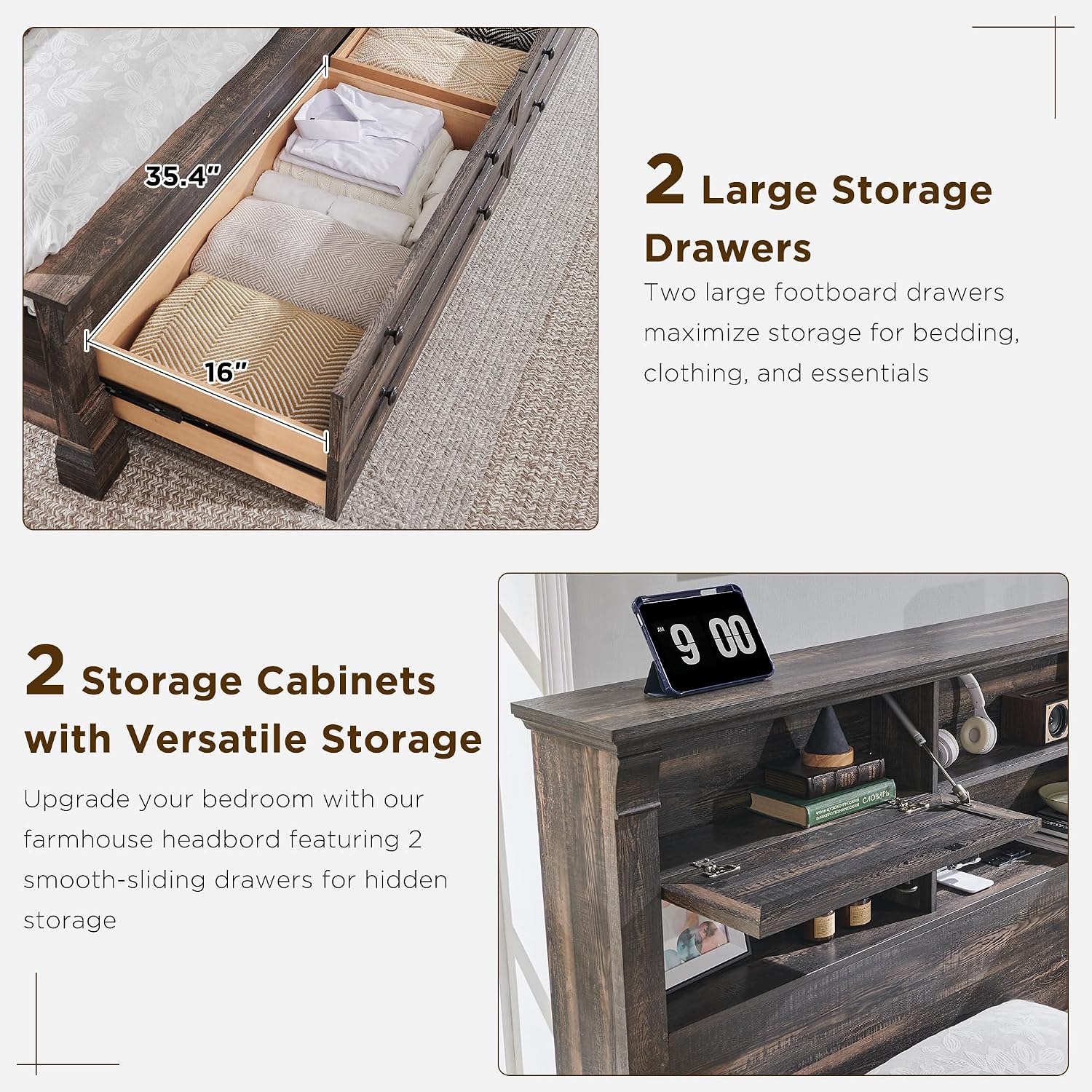 Kingsize bedframe, 54