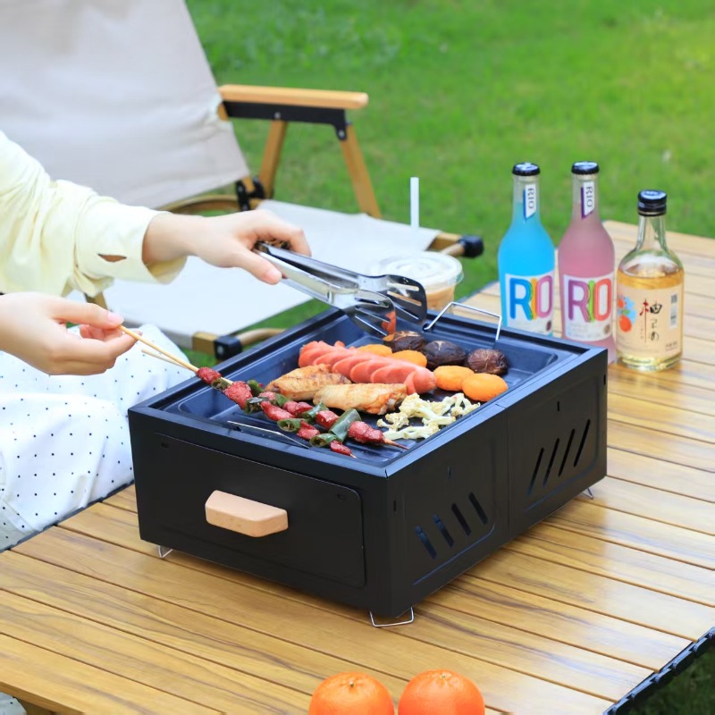 Draagbare houtskool BBQ grill  - Outdoor Furniture recensie en prijs