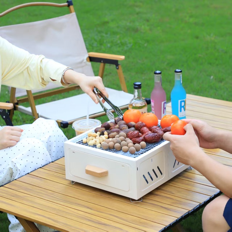 Draagbare houtskool BBQ grill  - Outdoor Furniture recensie en prijs