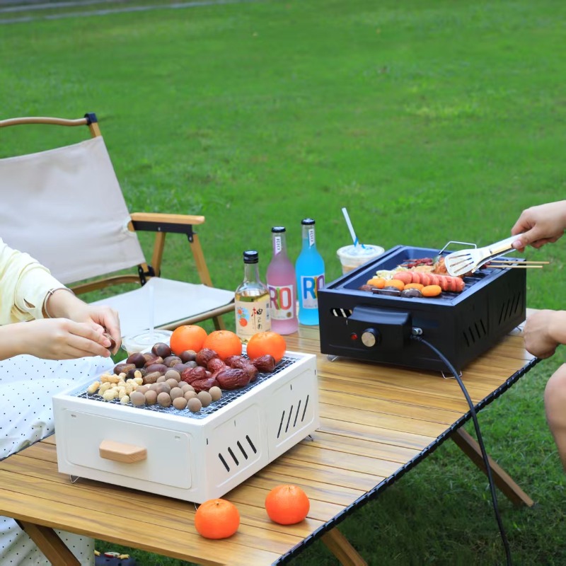 Draagbare houtskool BBQ grill  - Outdoor Furniture recensie en prijs