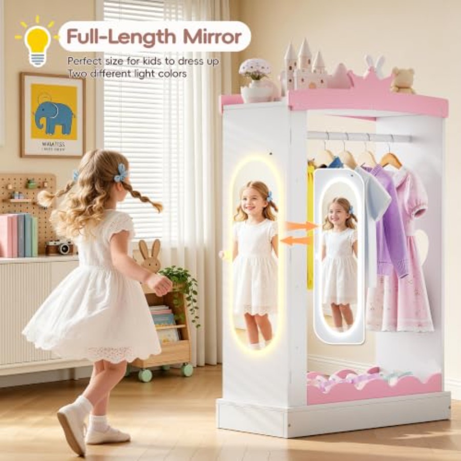 Verkleedkast met verlichte spi - Full Length Mirror Jewelry Armoire recensie en prijs