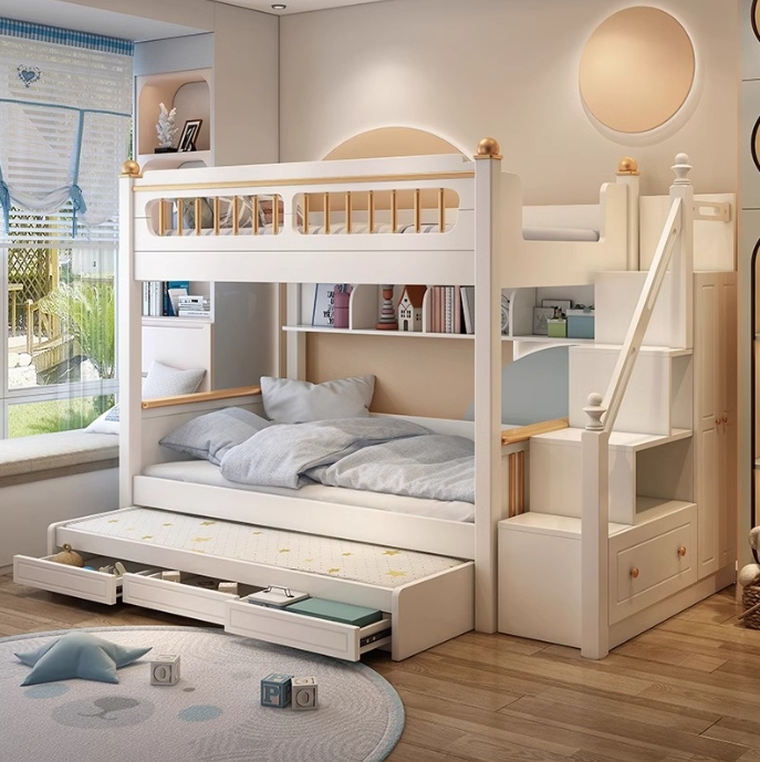 Kinderkamermeubilair van massi - Bunk Bed With Stairs And Slide recensie en prijs