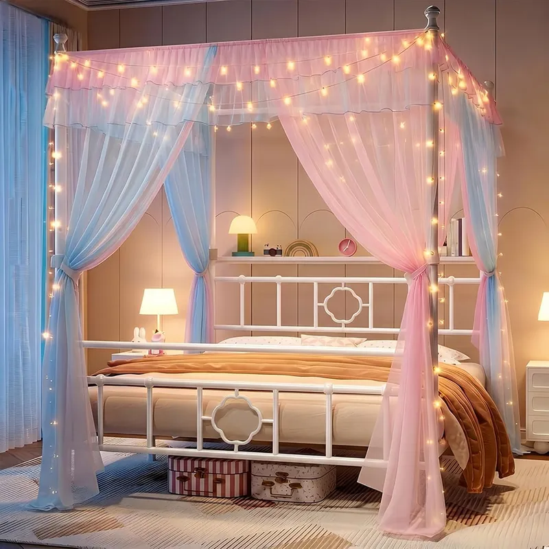 Queen bedframe met opbergruimt - Canopy Bed Frame Metal Queen recensie en prijs