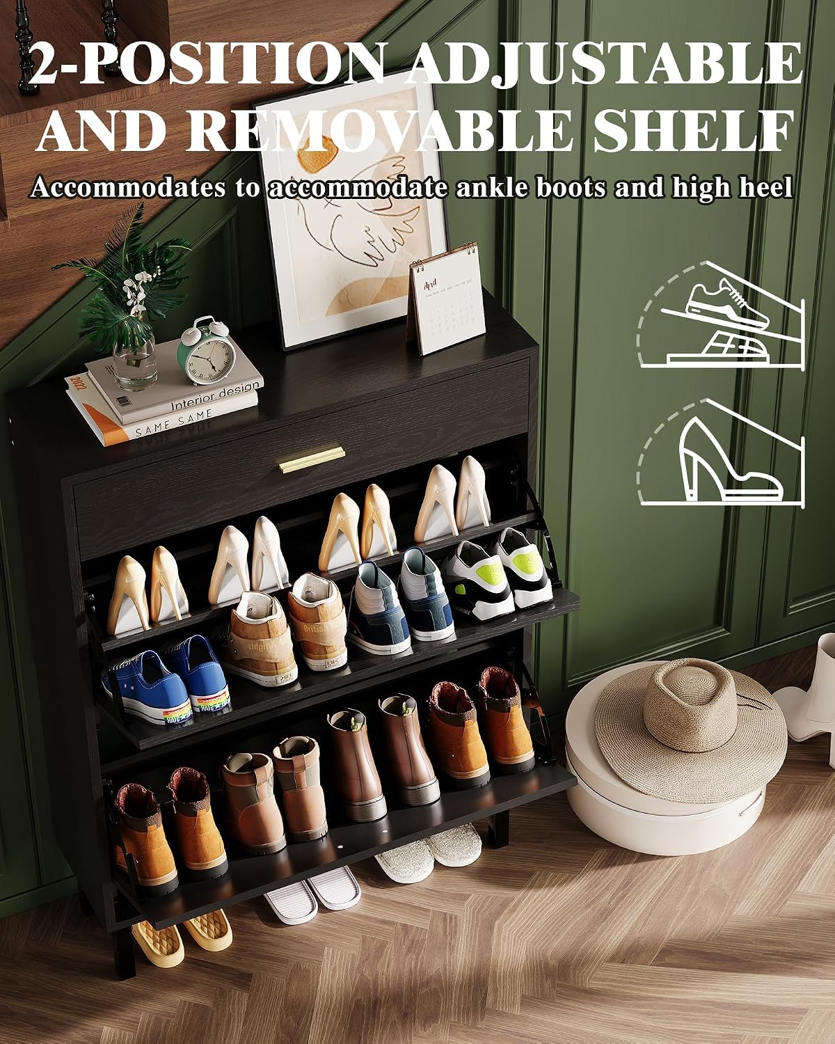 Smalle schoenenkast voor de en - Shoe Rack Cabinet Narrow Entryway recensie en prijs