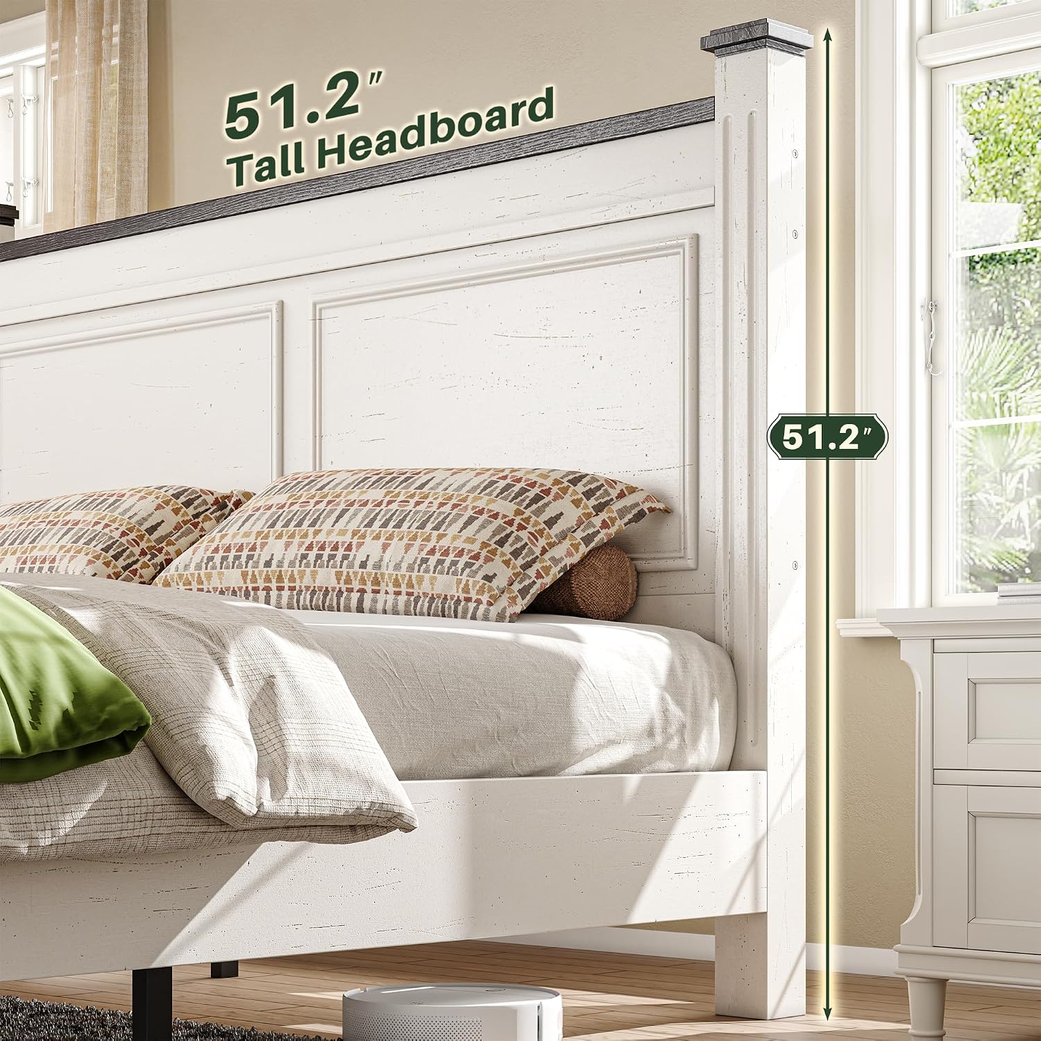 Kingsize bedframe, 51 inch hoo - King Size Bed Frame With Storage Drawers recensie en prijs