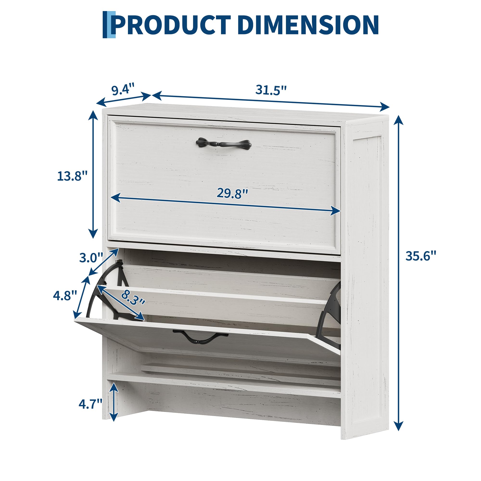 2-laden schoenenkast met verst - Shoe Rack Cabinet Narrow Entryway recensie en prijs