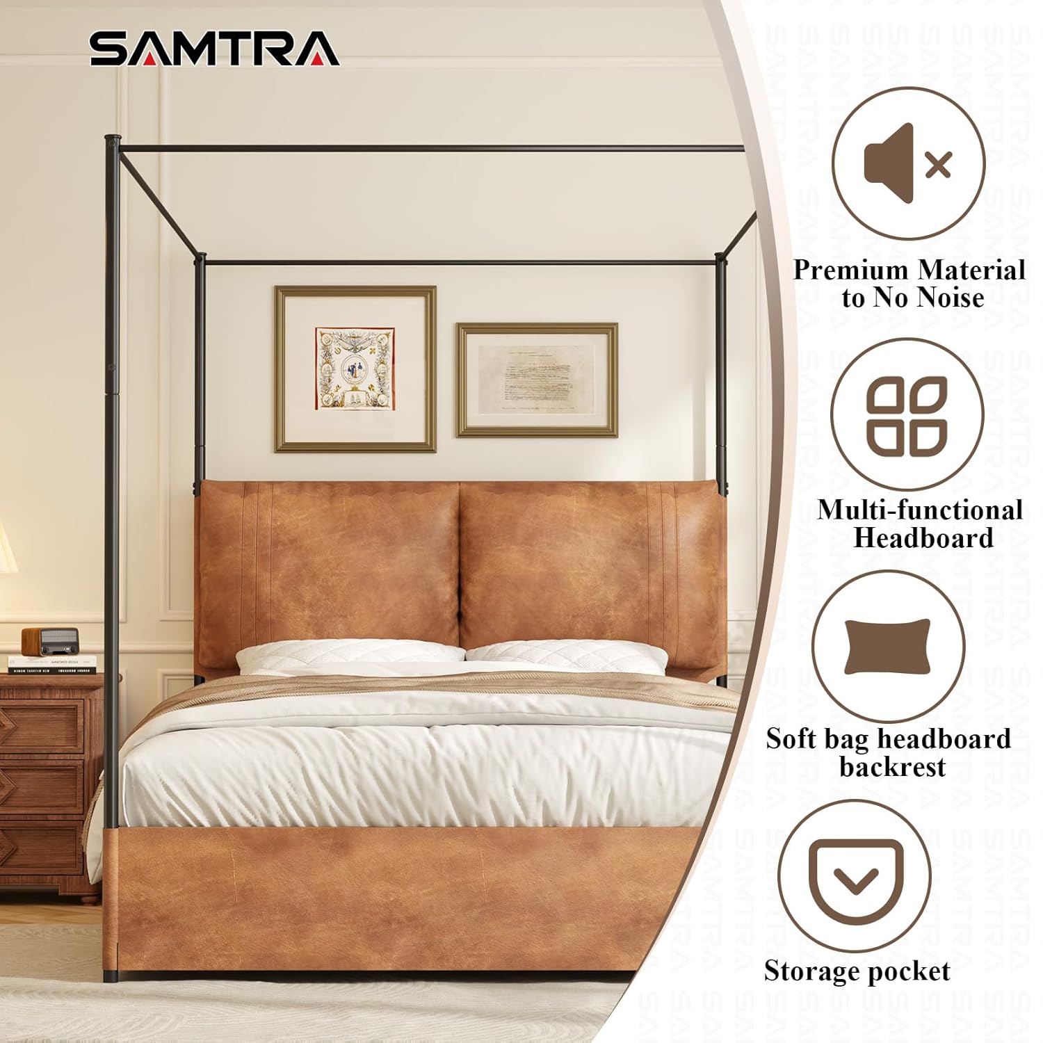 Koninginnekamerbedframe met ho - Canopy Bed Frame Metal Queen recensie en prijs