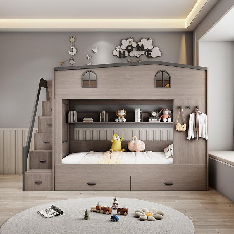 Nordic Dubbeldekker Kinderbedd - Bunk Bed With Stairs And Slide recensie en prijs