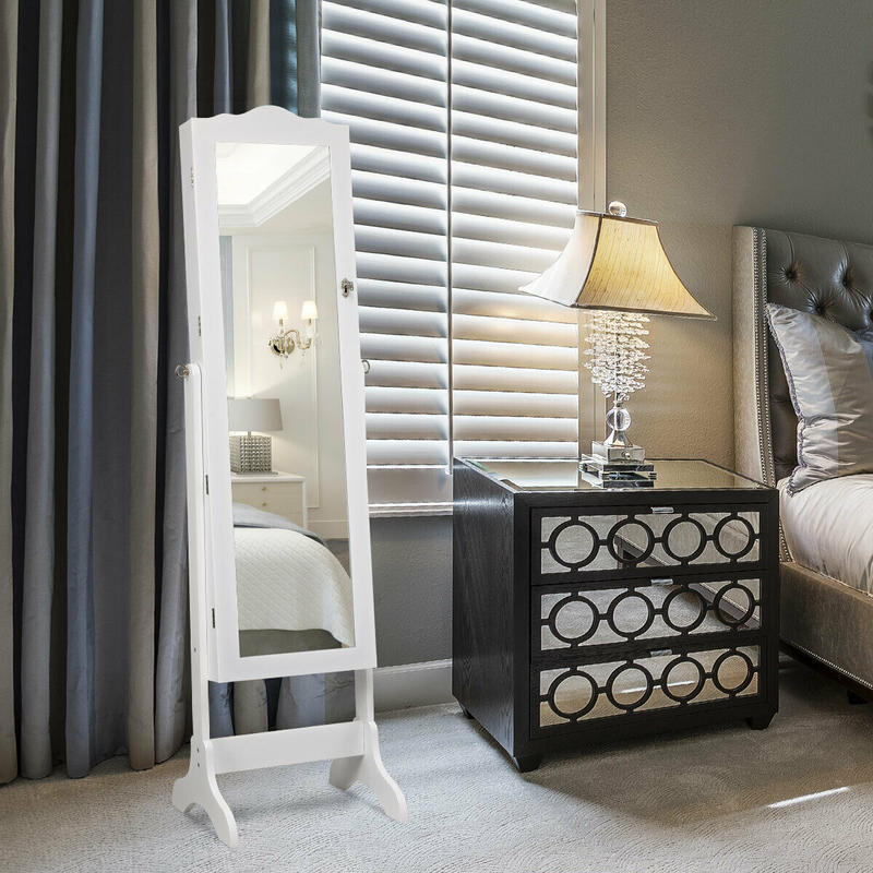 14 LED-sieradenkast met spiege - Full Length Mirror Jewelry Armoire recensie en prijs