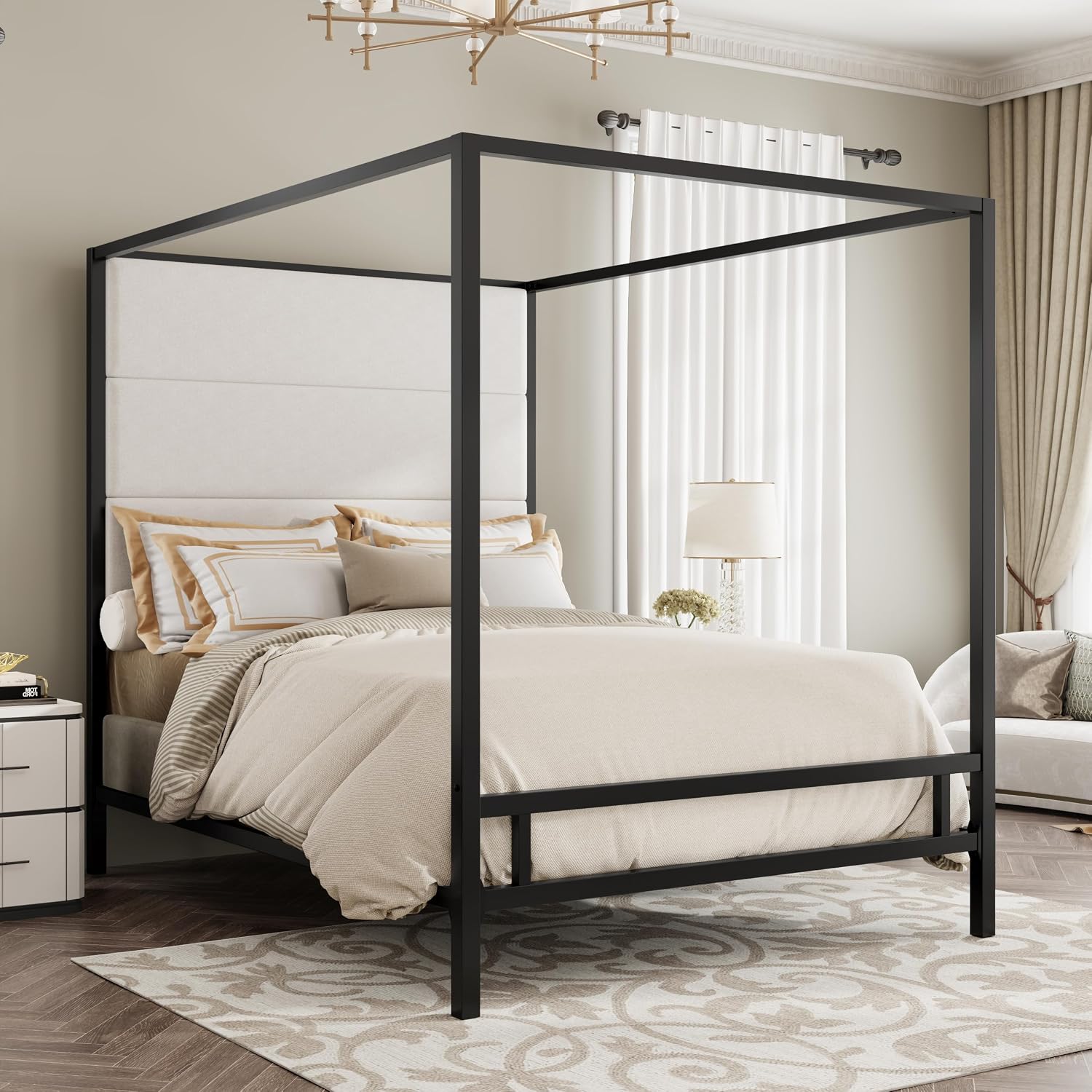 Queen Canopy Bed Frame Metal 4 - Canopy Bed Frame Metal Queen recensie en prijs