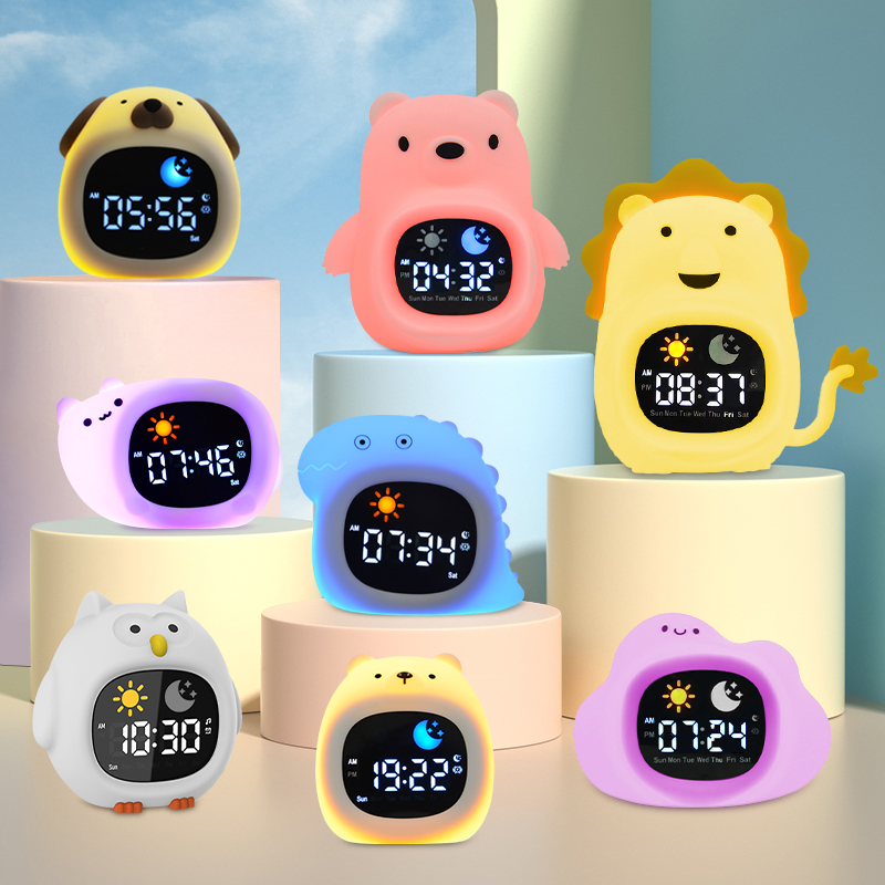 Nachtlampje Klok Kat Baby Slap - Floating Nightstand With Led Light recensie en prijs