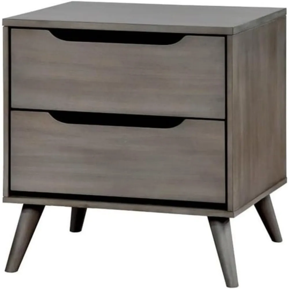 Voor 2-laden Mid-Century massi - Solid Wood Nightstand 2 Drawers recensie en prijs