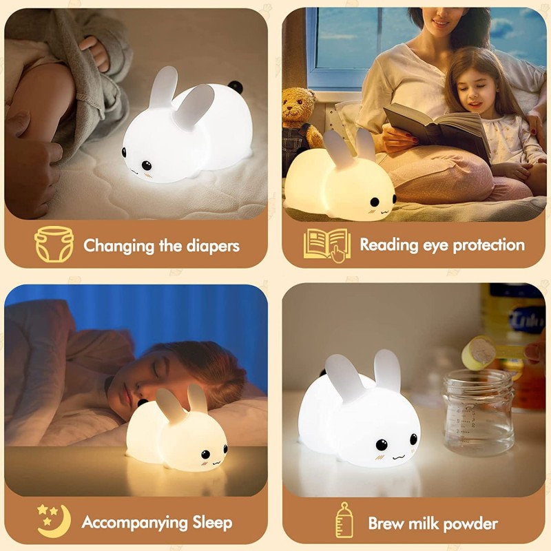 LED Konijn Nachtlampje Afstand - Floating Nightstand With Led Light recensie en prijs