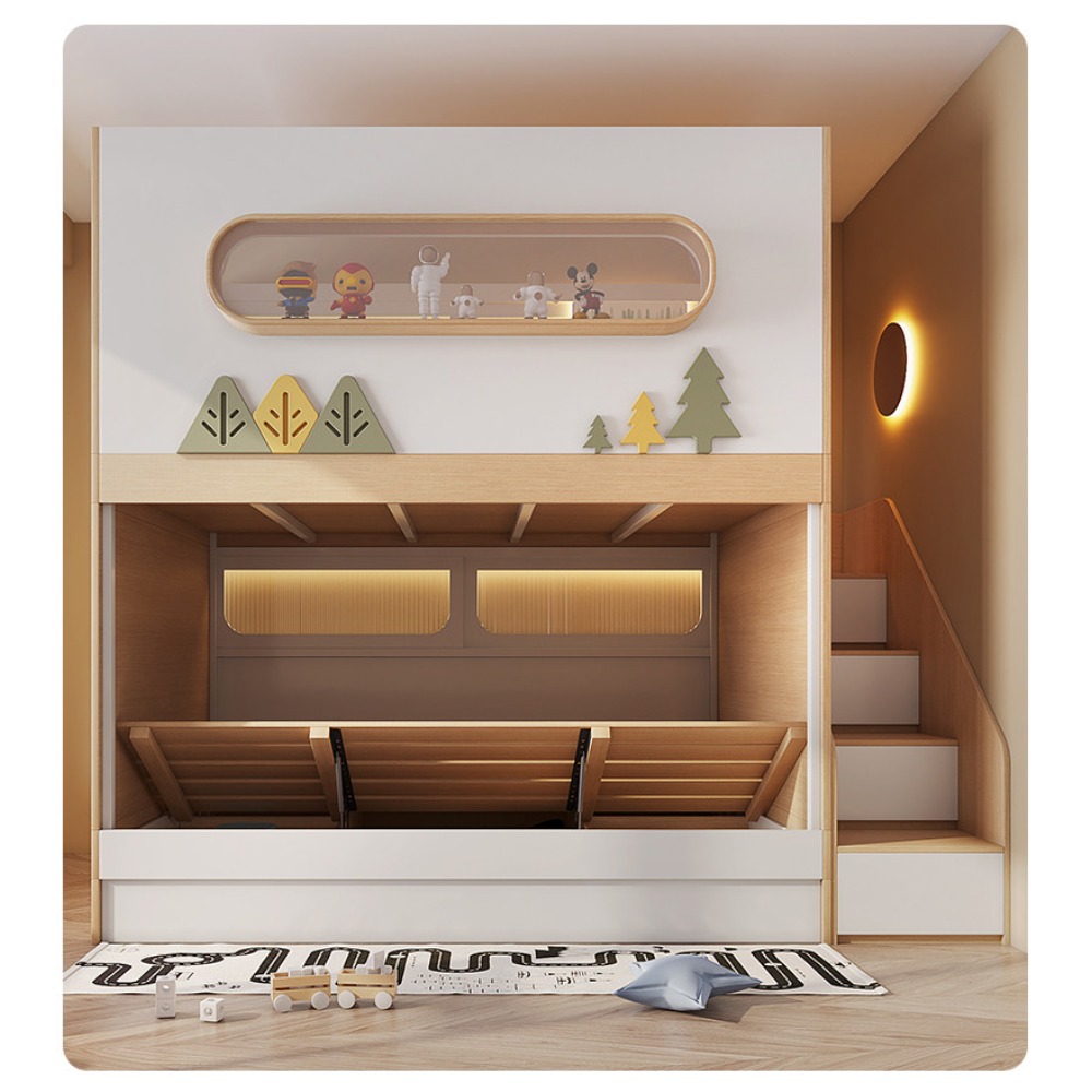 Ruimtecapsule boomhut stapelbe - Bunk Bed With Stairs And Slide recensie en prijs