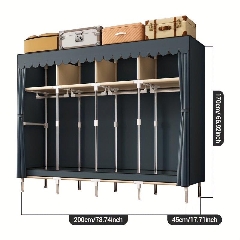 Draagbare kastorganizer met me - Wardrobe Closet Portable Fabric Cover recensie en prijs