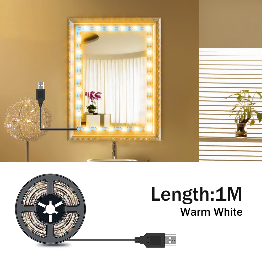DC5V LED Make-upspiegel Lichts - Dressing Table Vanity With Lighted Mirror recensie en prijs
