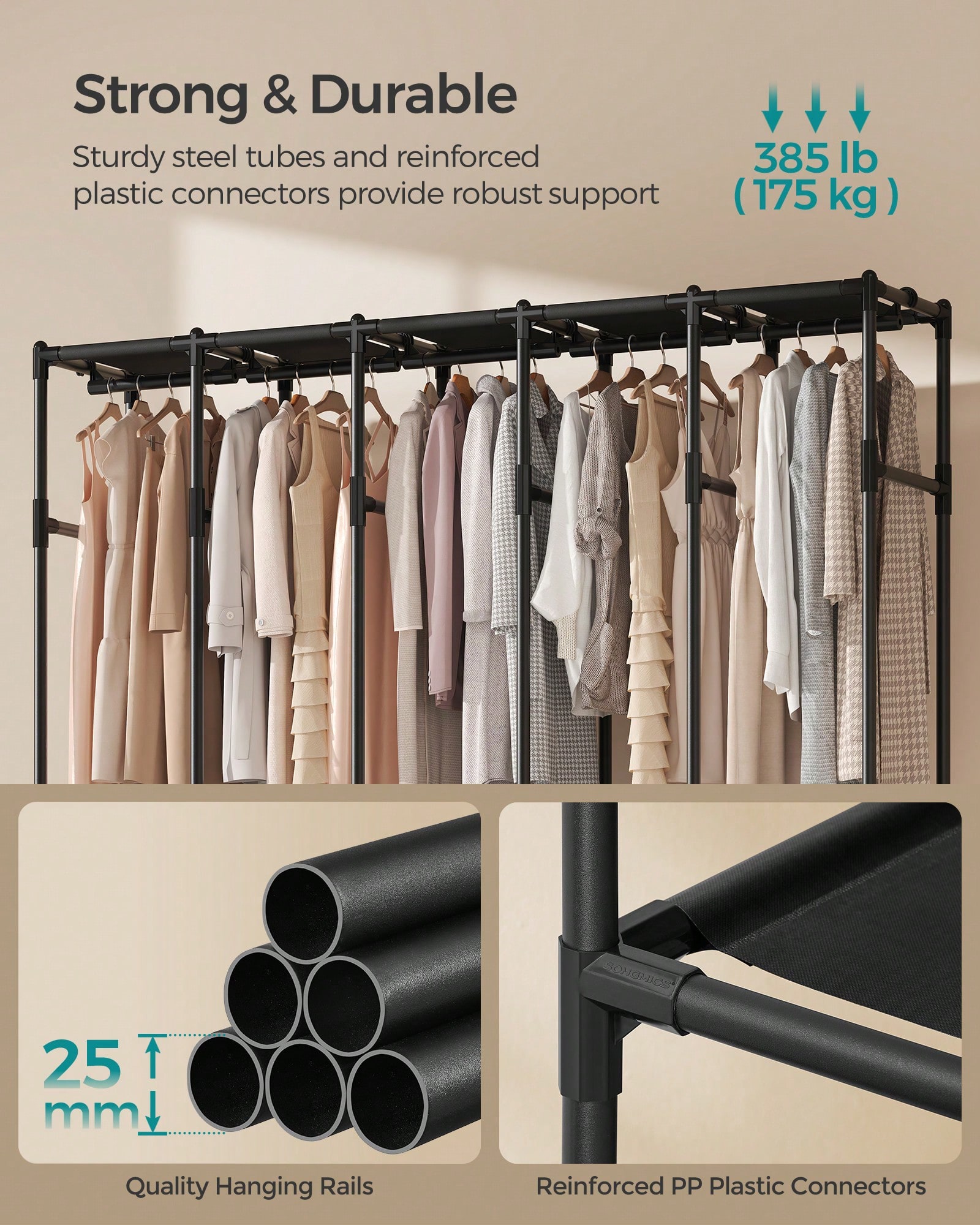 Robuuste draagbare kledingkast - Wardrobe Closet Portable Fabric Cover recensie en prijs
