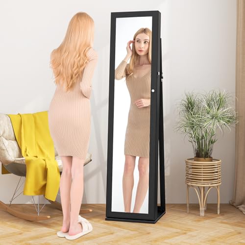 Sieradenkast met 62 inch hoge, - Full Length Mirror Jewelry Armoire recensie en prijs