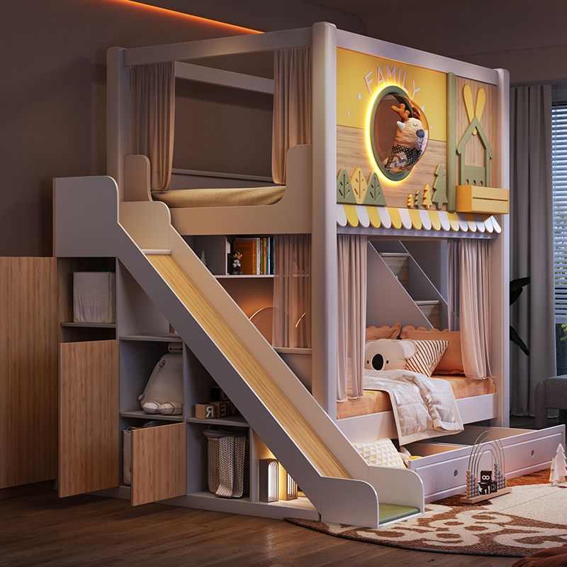 Modern kinderstapelbed met bos - Bunk Bed With Stairs And Slide recensie en prijs