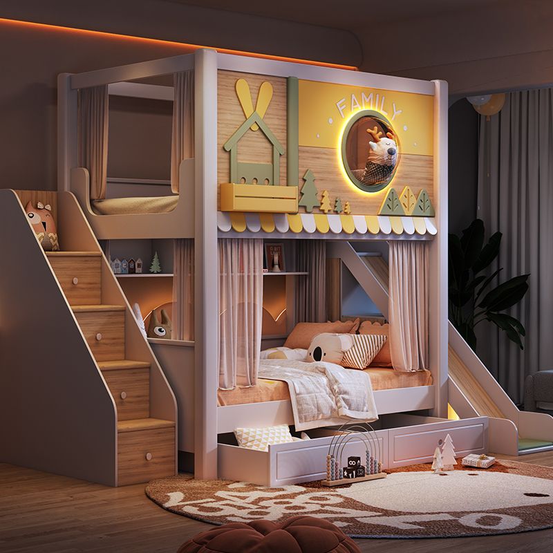 Modern kinderstapelbed met bos - Bunk Bed With Stairs And Slide recensie en prijs