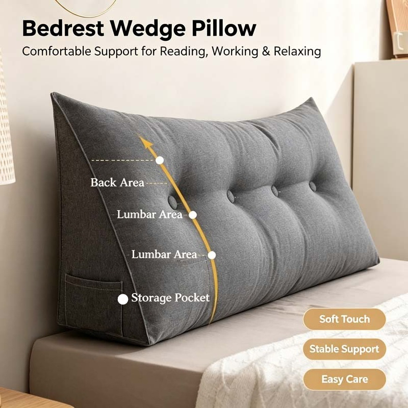 Groot hoofdbordkussen, Tatami  - Headboard Cushion Backrest Tatami recensie en prijs