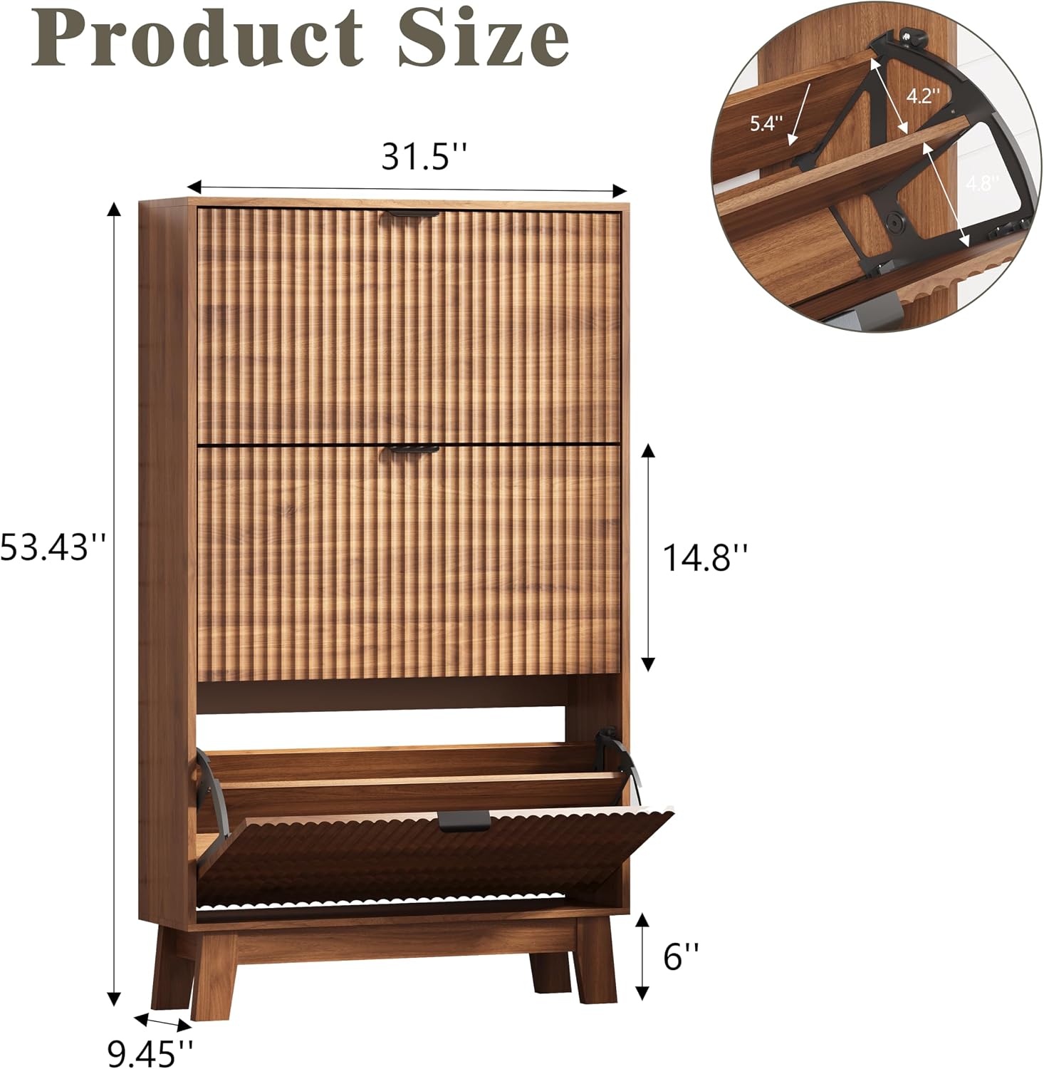 Schoenenkast voor de entree me - Shoe Rack Cabinet Narrow Entryway recensie en prijs