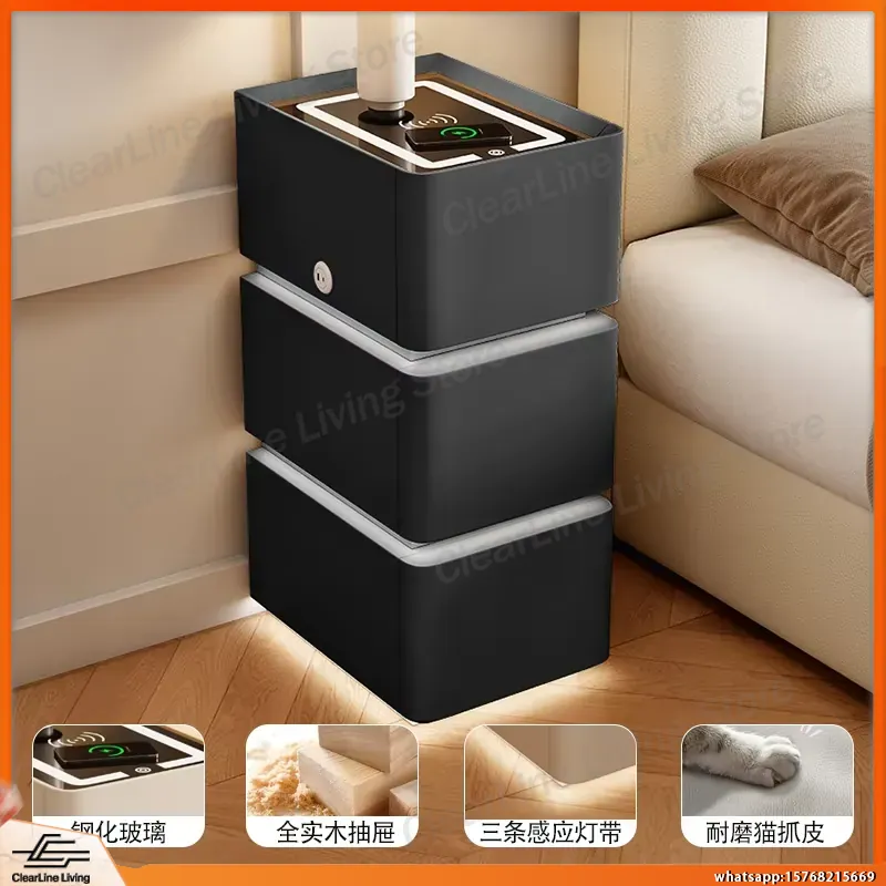 Ultra smal zwevend nachtkastje - Floating Nightstand With Led Light recensie en prijs