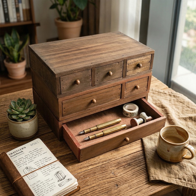 Houten opbergdoos voor op het  - Storage recensie en prijs