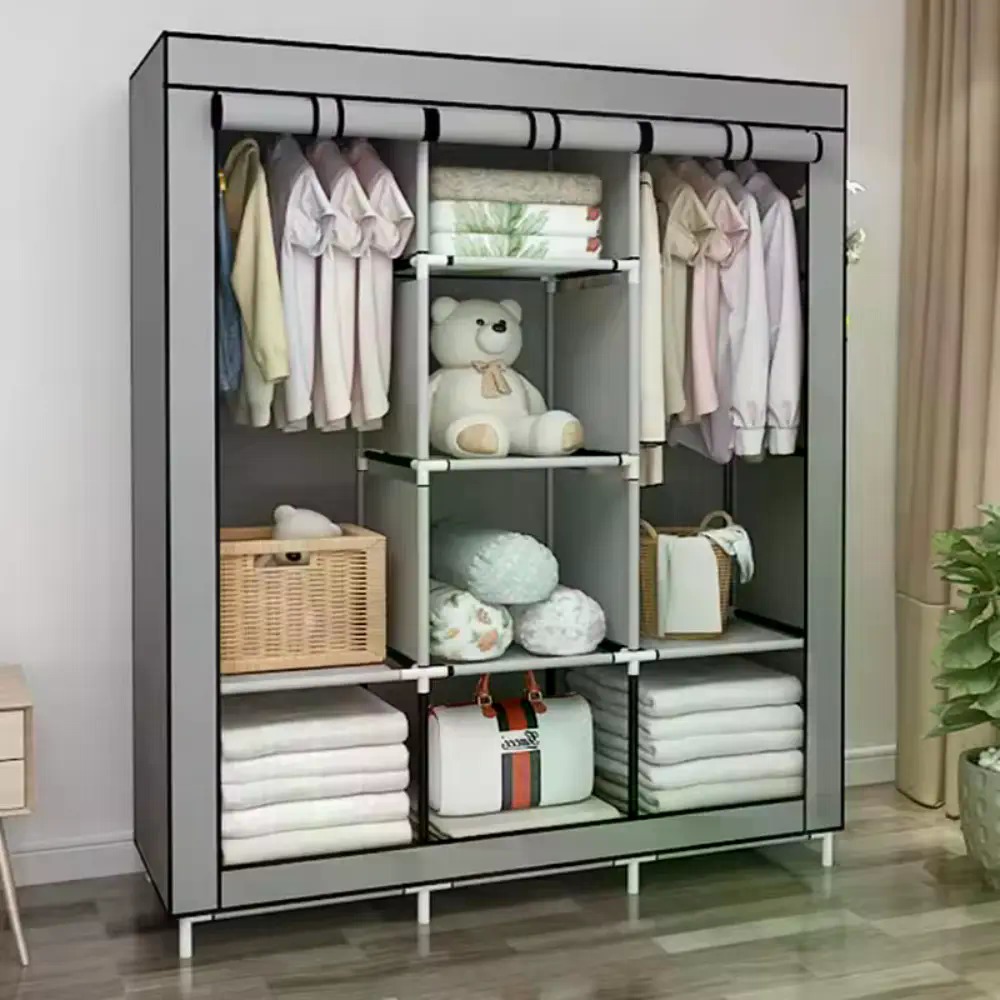 64-inch draagbare overdekte ka - Wardrobe Closet Portable Fabric Cover recensie en prijs