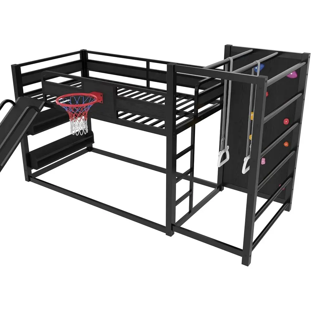 Twee persoons metalen stapelbe - Bunk Bed With Stairs And Slide recensie en prijs